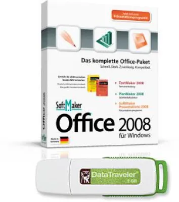 Bild: SoftMaker Office 2008 macht Sie fit für unterwegs - Das Office-Paket wird ab sofort auf USB-Sticks geliefert.