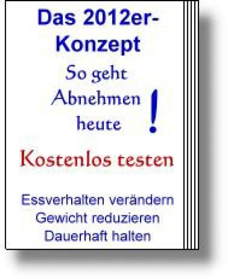 Das 2012er-Abnehmkonzept kostenlos testen