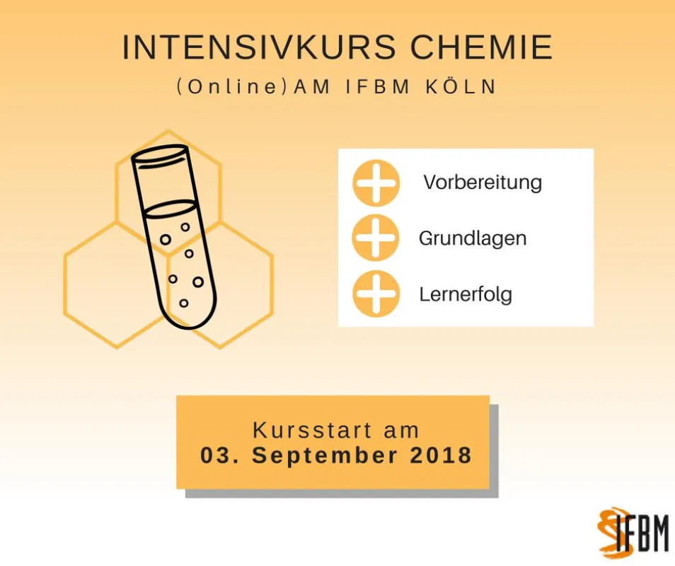 Vorbereitung aufs Medizinstudium- Intensivkurs Chemie, RBZ Köln