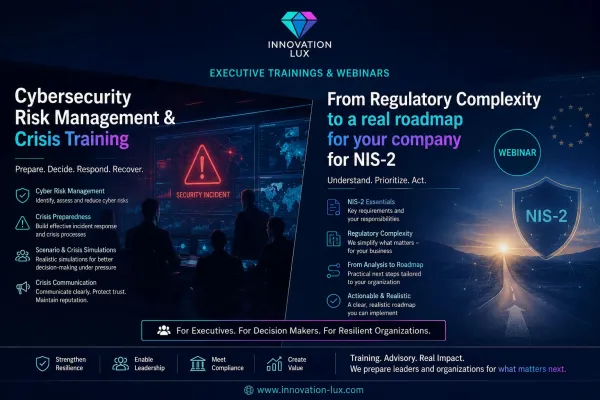 Bild: Innovation Lux startet Executive NIS2 & Cyber Resilience Trainings für Unternehmen und Geschäftsleitungen