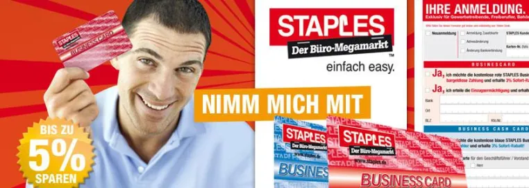 Bild: WEISS&KOHNEN gewinnt STAPLES-Etat für Kundenkarten