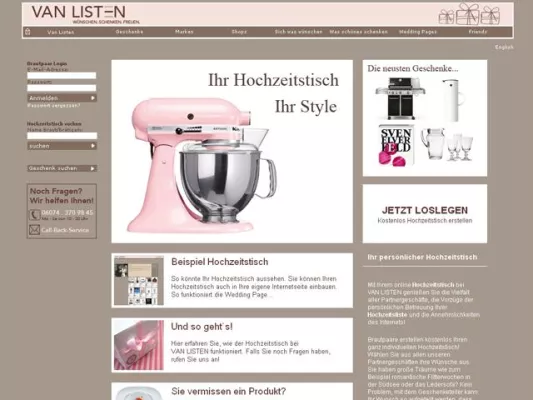 Bild: Design und Qualität in der Küche – neue Produkte für den Hochzeitstisch bei VAN LISTEN