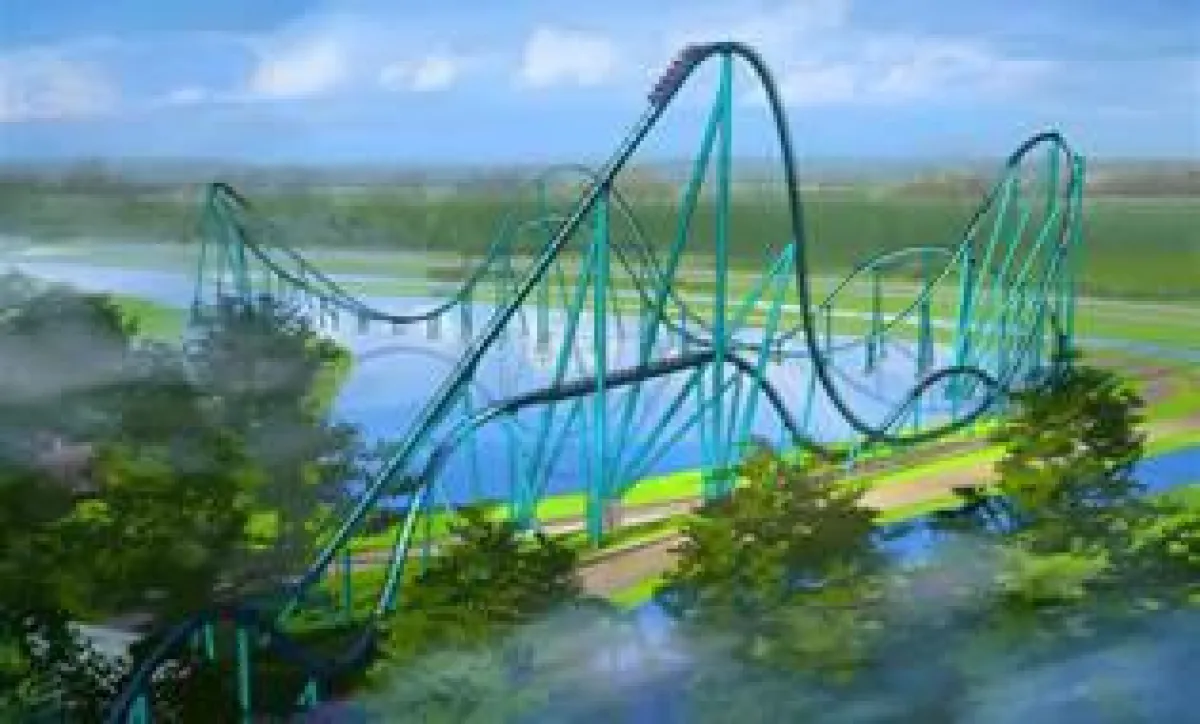 Adrenalin ist bei einer Fahrt mit dem größten, längsten und schnellsten  Hypercoaster Orlandos garan