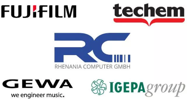 Bild: FUJIFILM Imaging Germany, Techem, GEWA music und die Igepa group setzen auf Rhenania