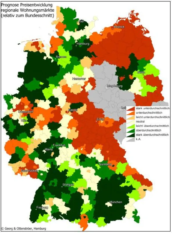 Relative Preisentwicklung in Deutschland bis 2025