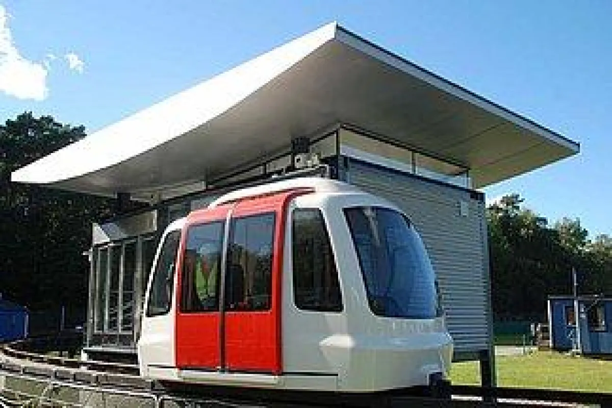 Abb.: Podcar der Firma Vectus mit Station