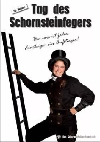 Am 20. Oktober findet der Tag des Schornsteinfegers statt Bild: Am 20. Oktober findet der Tag des Schornsteinfegers statt