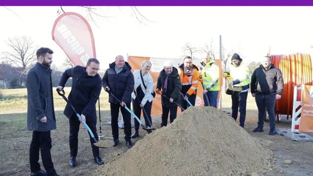 Bild: Start des geförderten Breitbandausbaus im Landkreis Harz