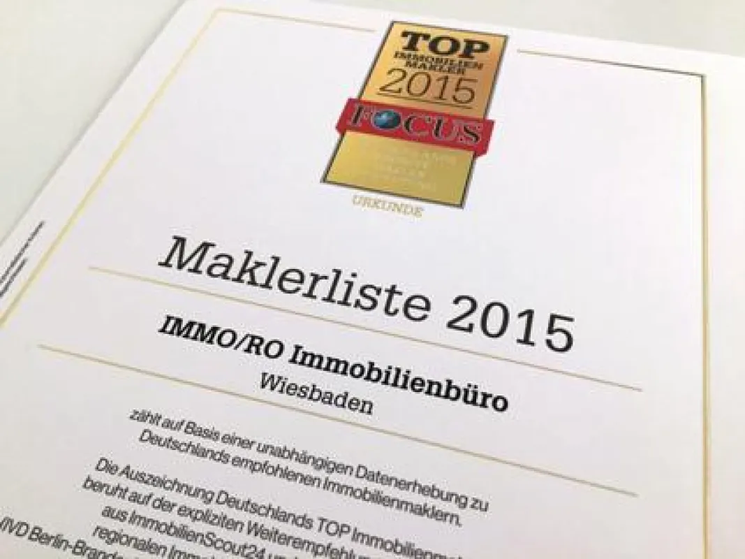 TOP Immobilienmakler Deutschland - IMMO/RO Immobilien Wiesbaden