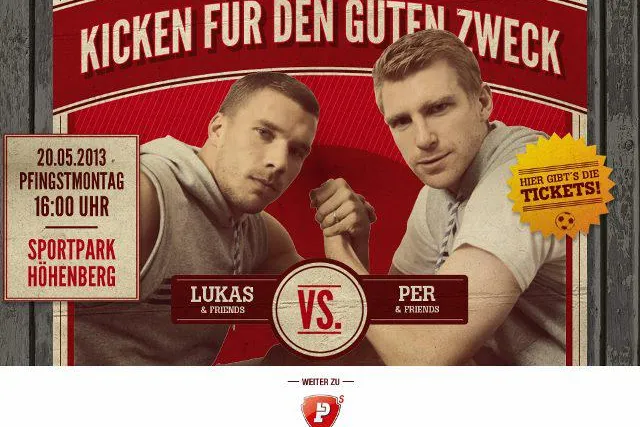 Bild: Promis kicken für den guten Zweck