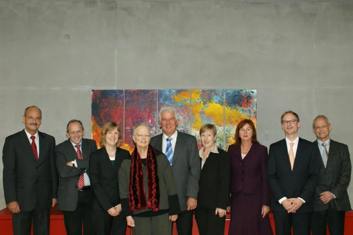 vlnr: J. Feuchthofen, H. Manderscheid, B. David, A. Köhler-Offierski, G. Dorn, A. Ruppert, G. Beibst, D. Buchholz, R. Frey; nicht im Bild, Michael Müller