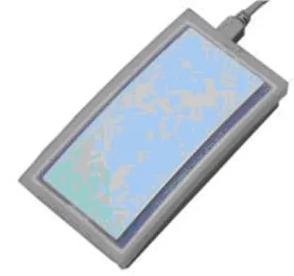 Bild: Neuer AXR200 Desktop Reader im modernen Design für 125 kHz und 13,56 MHz kontaktlose Transponder von iDTRONIC