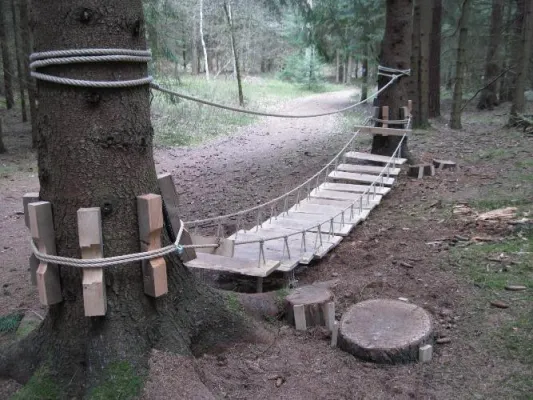 Bild: Der Märchenwanderweg im Klecker Wald ist wieder wie neu