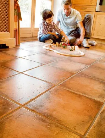 Bild: Großes Format, großer Fliesenkleber