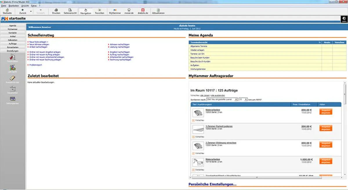 Startseite diabolo MyHammer Edition