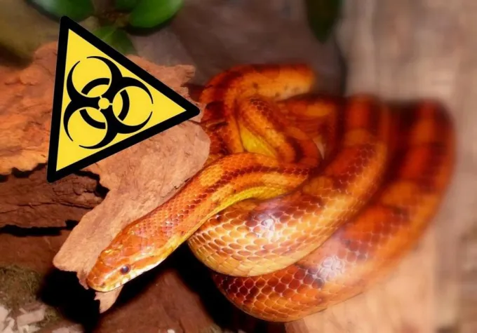 Bild: Salmonellengefahr beim Umgang mit Reptilien