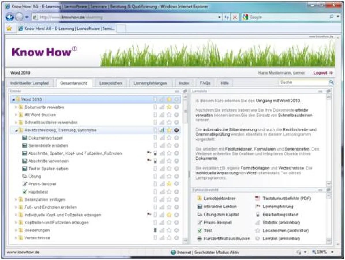Office 2010 und Windows 7 E-Learning von Know How! AG