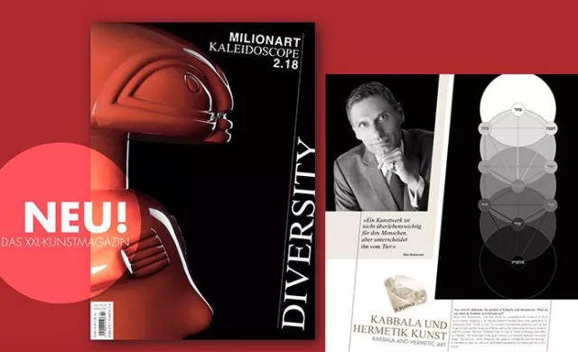 Bild: Dr. Elias Rubenstein im MilionArt-Kaleidoscope Interview: Hermetik und Kabbala Kunst