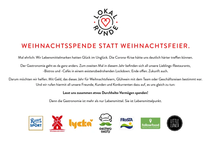 Bild: Weihnachtsspende statt Weihnachtsfeier