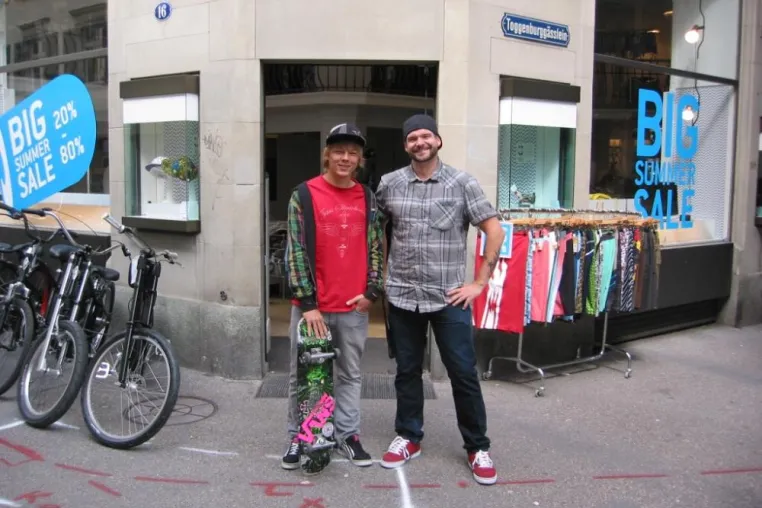 Oldauer Skater zu Besuch in der Schweiz Bild: Oldauer Skater zu Besuch in der Schweiz