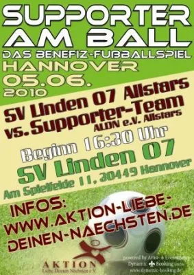 Bild: Benefiz-Fußballspiel auf dem Lindener Berg für Straßenkinder in Mosambik