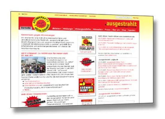 Bild: net4media startet neue TYPO3-Homepage der Mitmach-Kampagne "ausgestrahlt."