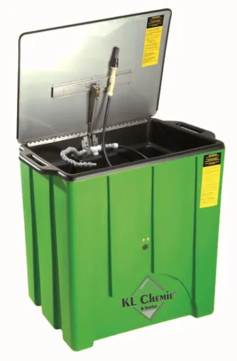 Bild: Lösemittelreduzierung mit dem ÖKO-Washer von KL-Chemie