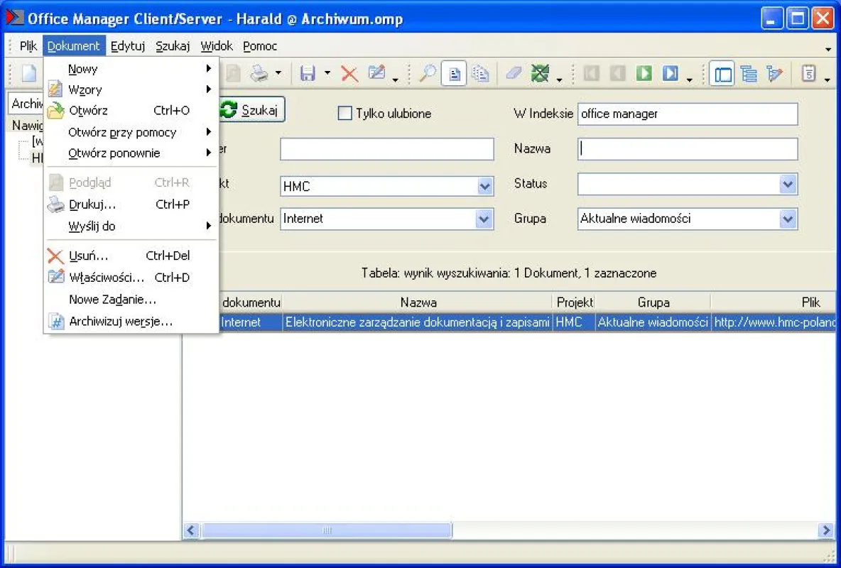 Programmscreenshot der polnischen Version