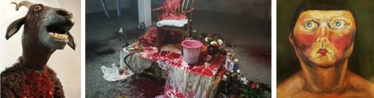 Krisztina Meggyesy, Ziego, Stuhl - Nicola Reinitzer, Selbstportrait