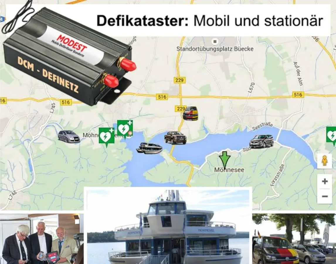 Das MODEST System im Einsatz bei der Pressekonferenz am 10.6.2016 auf dem Möhnesee.