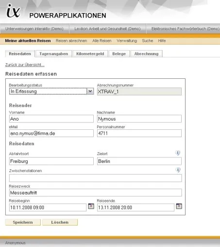 Spaß mit Spesen - Neue Webapplikation vereinfacht Reisekostenabrechnung in Unternehmen Bild: Spaß mit Spesen - Neue Webapplikation vereinfacht Reisekostenabrechnung in Unternehmen
