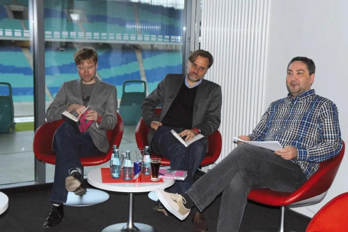 (v. l. n. r.) Tim Renner, Kai-Hinrich Renenr, Jörg Augsburg