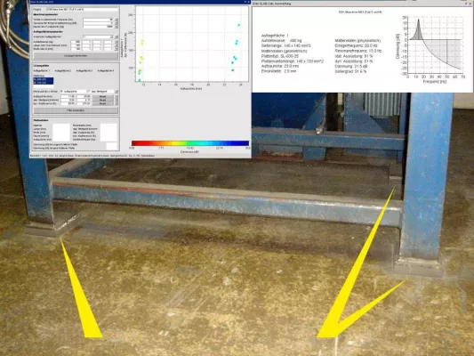 Bild: Schwere Schleuderradanlagen mit Dämpfungsplatten beruhigt