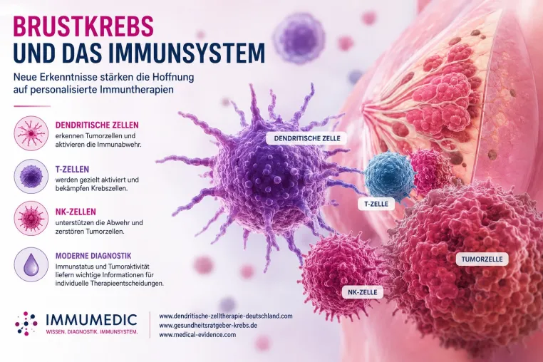 Bild: Brustkrebs und das Immunsystem – neue Erkenntnisse stärken die Hoffnung auf personalisierte Immuntherapien