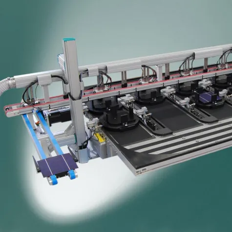 Bild: Förderbänder optimieren Sortier-Prozess von Wafern