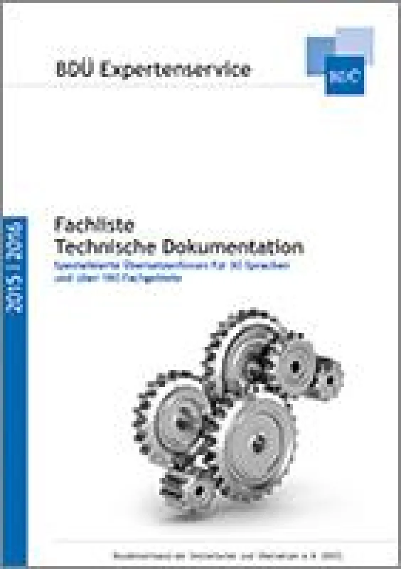 Fachliste Technische Dokumentation 2015-2016