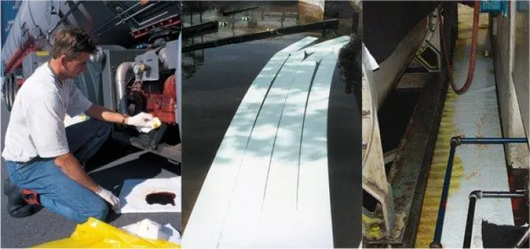 Bild: Ölbindemittel (SPC) für industrielle oder Marineanwendungen