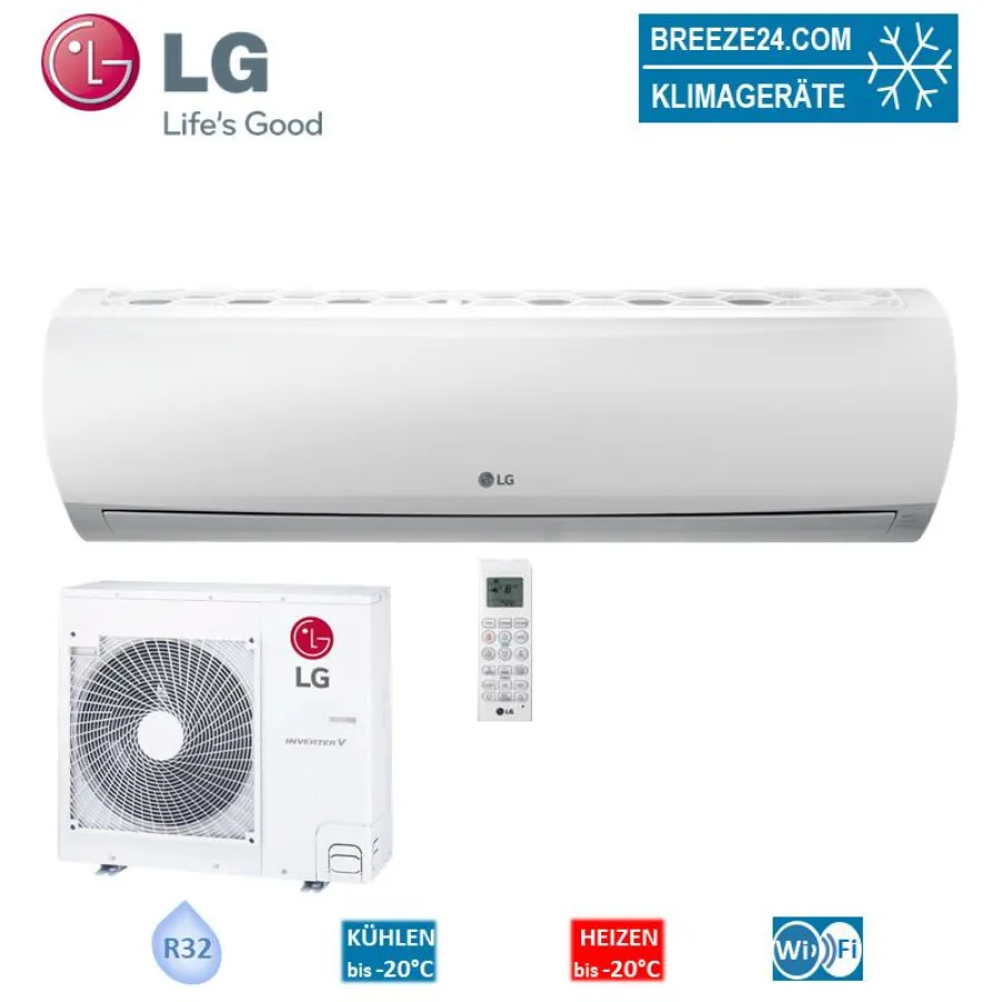 Klimaanlagen-Set von LG US30F NR0 Wandgerät Universal + UUC1 U40 R32 8,0 kW von Breeze24.com