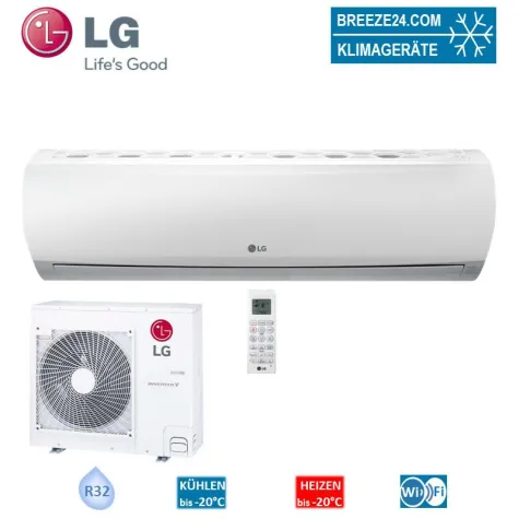 Klimaanlagen-Set von LG US30F NR0 Wandgerät Universal + UUC1 U40 R32 8,0 kW von Breeze24.com Bild: Klimaanlagen-Set von LG US30F NR0 Wandgerät Universal + UUC1 U40 R32 8,0 kW von Breeze24.com