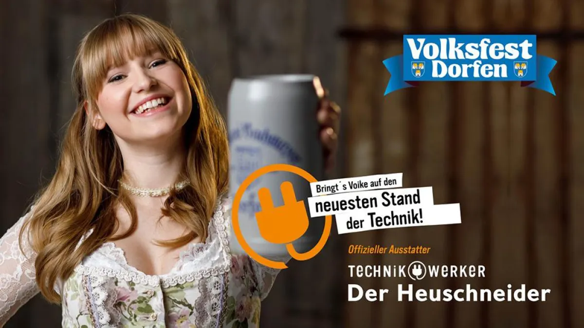 Die Technikwerker am Dorfener Volksfest