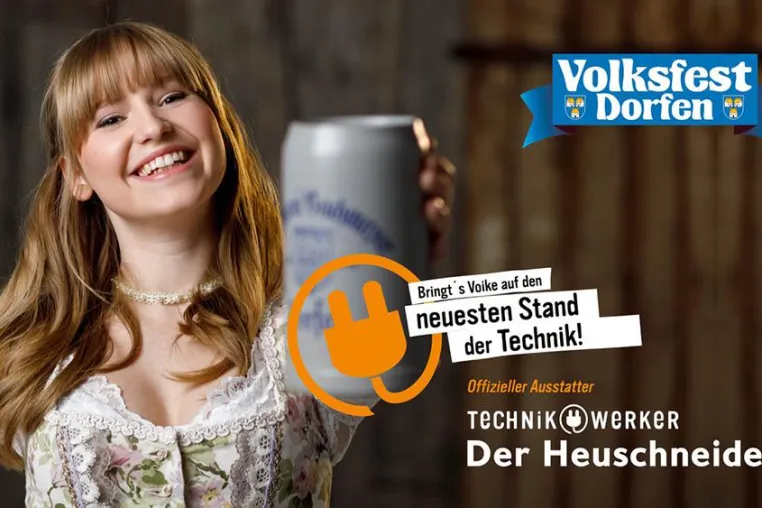 Bild: Die Technikwerker am Dorfener Volksfest 2018