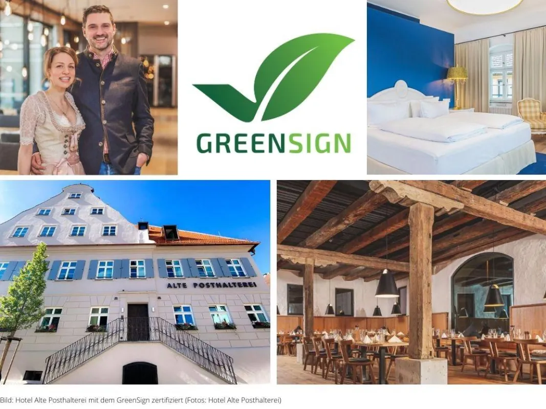 Hotel Alte Posthalterei mit dem GreenSign zertifiziert (Bilder: Alte Posthalterei)