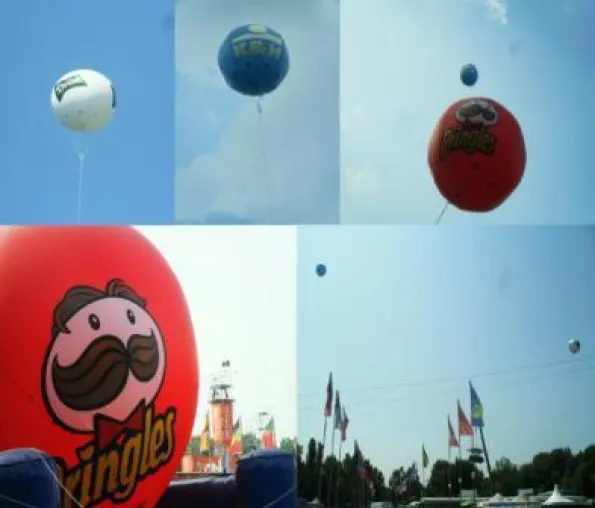 Megaballons auf dem Sziget Festival Bild: Megaballons auf dem Sziget Festival