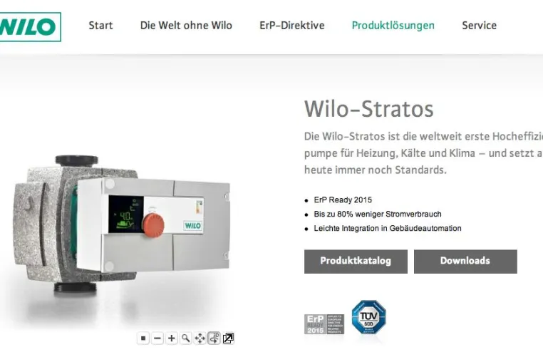 Bild: 360ties produziert 360-Grad-Ansichten der Hocheffizienzpumpen von Wilo