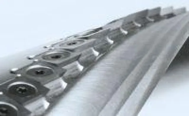 Bild: Die revolutionäre Silent-POWER® Spiralmesser-Hobelwelle aus dem Hause FELDER