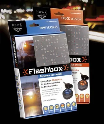 Bild: Gewinnspiel-Preise für Redaktionen - 100 FLASHBOX Komfort-Blinksysteme im Wert von rd. 10.000 Euro