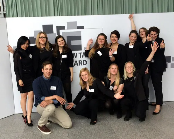 Bild: Team der EBC Hochschule Hamburg belegt 3. Platz beim FAMAB New Talent Award