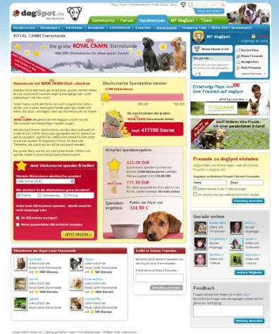 Royal Canin startet Social Media Charity-Aktion auf dogSpot Bild: Royal Canin startet Social Media Charity-Aktion auf dogSpot