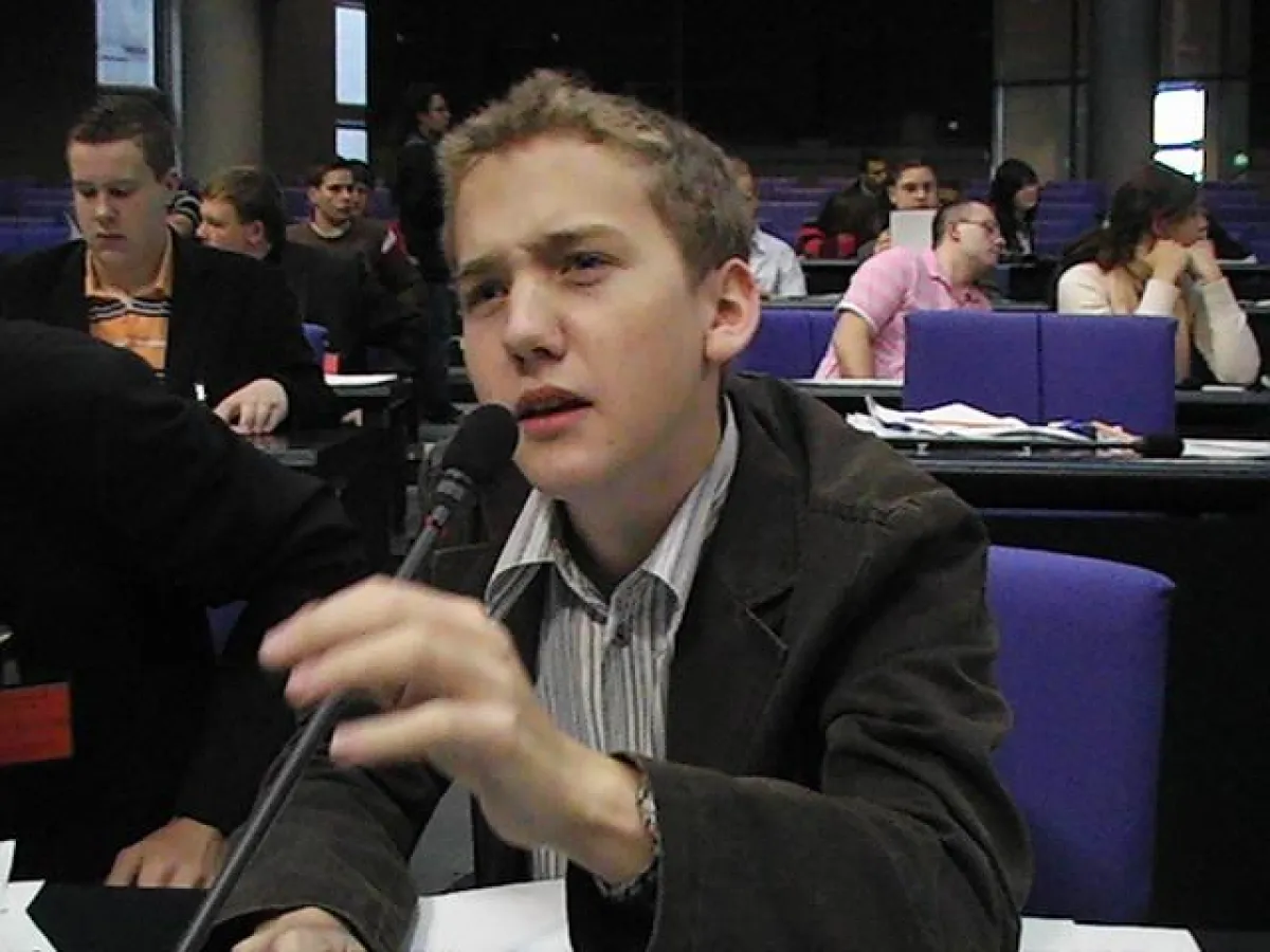 Oliver Frederik Olpen im Plenarsaal des Bundestages