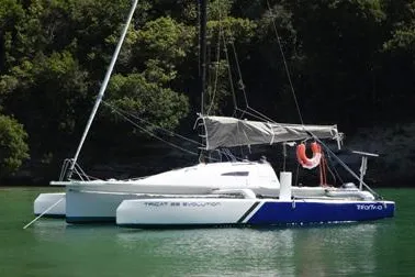 Die faltbaren Trimarane von Tricat: Kleines Gepäck für den großen Segelspaß Bild: Die faltbaren Trimarane von Tricat: Kleines Gepäck für den großen Segelspaß
